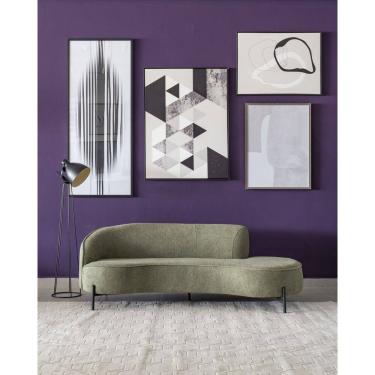 Imagem de Sofá Thomas - Linho Boucle Esmeralda Tamanho: 1,50m