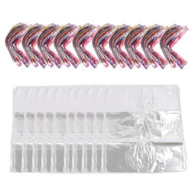 Imagem de Sacos de presente transparentes de 100pcs com lindas sacolas de embalagem transparente para presentes de férias bonecas lanches alimentos de grau de alimentação material 60x75cm