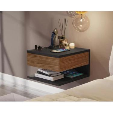 Imagem de Kit 2 Mesas Cabeceira Suspensa Florida Plus Cores Comprar - Comprar Mó