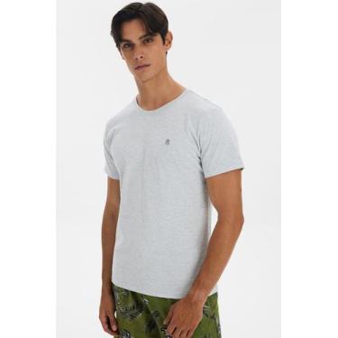 Imagem de Camiseta Masculina Logo Bordado Polo Wear Mescla Médio, Mescla médio, 