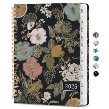Imagem de Agenda 2026 - Agenda estética semanal e mensal, janeiro de 2026 a dezembro de 2026, agenda de calendário encadernado em espiral, perfeita para escritório, casa, material escolar - A5 (16 cm x 21,6 cm
