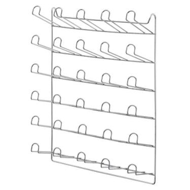Imagem de Escorredor de Copos em Aço Cromado 30 Lugares Passerini