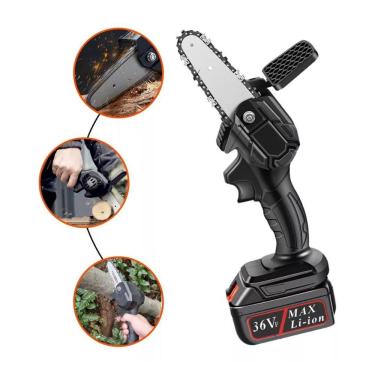 Imagem de Mini Serra Elétrica Portátil Recarregável Com 2 Baterias 48V