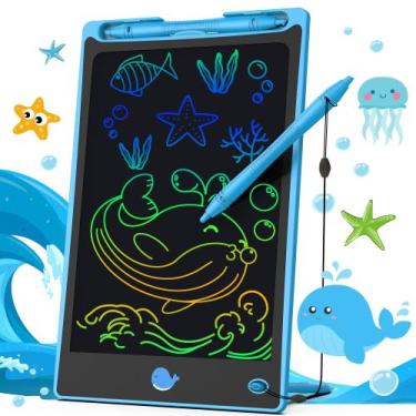 Imagem de Tablet de escrita LCD Hockvill para crianças de 8,8 polegadas azul