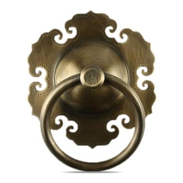 Imagem de 1 peça vintage porta aldrava guarda-roupa retro porta anel armário gaveta anel cómoda puxador para armário maçanetas de porta de celeiro maçaneta de latão anel de puxar porta