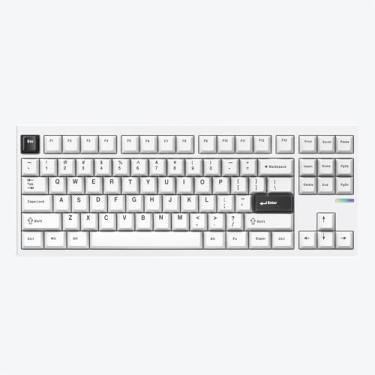 Imagem de MCHOSE GX87 Teclado mecânico ultra sem fio TKL 80% teclado para jogos cremoso QMK/VIA CNC alumínio USB-C/BT5.0/2.4Ghz 8000mAh bateria personalizada Hot Swappable RGB retroiluminado para Windows/Mac/PC