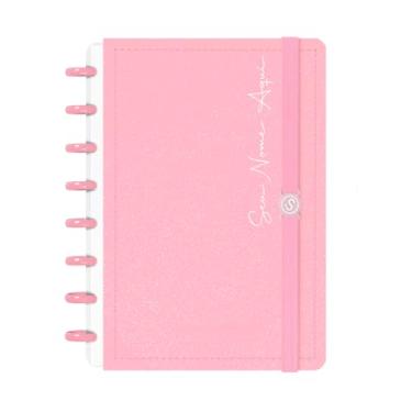 Imagem de Caderno de Disco Inteligente Personalizado Iscool P Solid Glitter Rosa