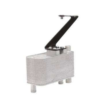 Imagem de A ABSOPRO Resfriador de óleo do motor para Land Rover Freelander 2000-2006 Refrigerador de óleo de transmissão Trans Cooler No. UBC000060 Liga de alumínio tom prateado 1 peça carro