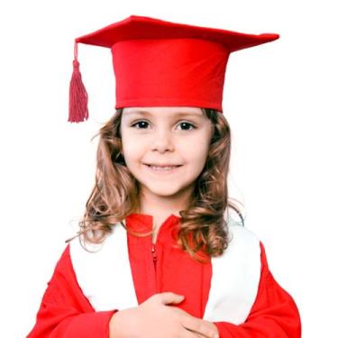 Imagem de Capelo para Formatura pré escola - Levitali, Vermelho, pré escola