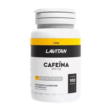 Imagem de Lavitan Cafeína 200mg Suplemento 100 Cápsulas Sem Sabor - CIMED
