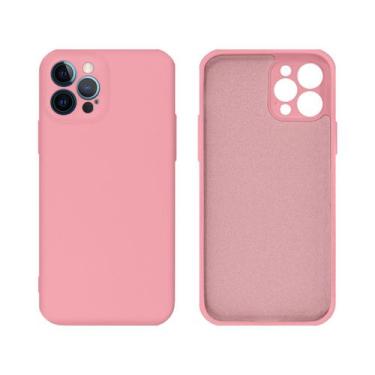 Imagem de Capinha iPhone 12 PRO Proteção Câmera Silicone Aveludado - GCM, Rosa C