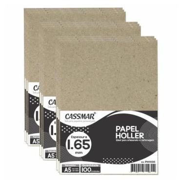 Imagem de Papel Holler para Cartonagem A5 1,65mm 148x210mm 100un - Cassmar 