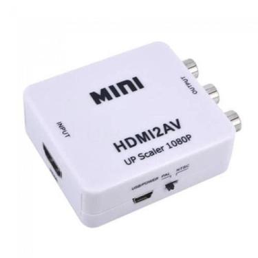 Imagem de Mini Conversor Adaptador Hdmi para Rca Áudio e Vídeo Hdmi2av - PONTO D