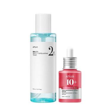 Imagem de Conjunto de cuidados com a pele ANUA 2% BHA + 10% Niacinamida Skin Boo