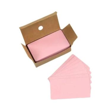 Imagem de Notas De Mensagem Empresarial Em Papel Kraft 100 Peças 90x54x0.3mm Eti