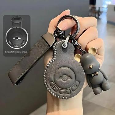 Imagem de Capa De Chave De Carro Em Couro Para Mini Cooper R56 R57 R58 R60 R61 2