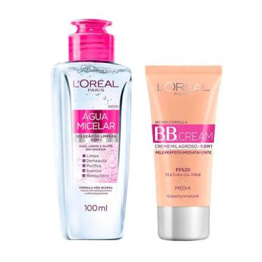 Imagem de L'Oréal Paris Kit Skin Care - Água Micelar + BB Cream Médio, Kit