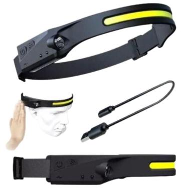 Imagem de Lanterna Cabeça Recarregavel Profissional Led Testa Capacete Led Usb