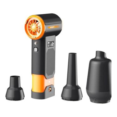 Imagem de FLCPJGV Ventilador portátil Air Duster para viagens, acampamentos, vento potente, versátil, turbofan, leve, para áreas externas, doméstico, ventilador pessoal