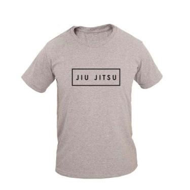 Imagem de Camiseta Masculina Algodão Manga Curta Jiu Jitsu Quadrado - Ragor, G, 