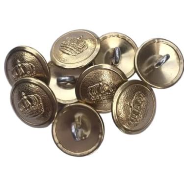 Imagem de Reprodução Conjunto de 12 peças WWI IMPERIAL ALEMÃO PRUSSIAN COROSTA OFICIAL UNIFORME BOTÃO OURO 21 MM