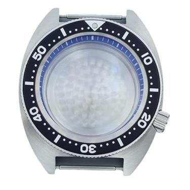 Imagem de FEIYASHI Caixa de relógio moderna de aço inoxidável de 41 mm vidro de safira para movimento NH35 NH34 NH36 peças de relógio modificadas Abalone Skx (para movimento NH35 34 36 38 + anel capítulo azul 7