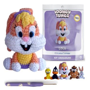Imagem de Kit Amigurumi Looney Tunes Oficial Linhas Corrente – Coleção Completa com 5 Personagens + Agulha e Receita QRCode (Lola)