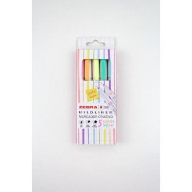 Imagem de Caneta Marca Texto Mildliner 5 Cores Neon Estojo - Newpen