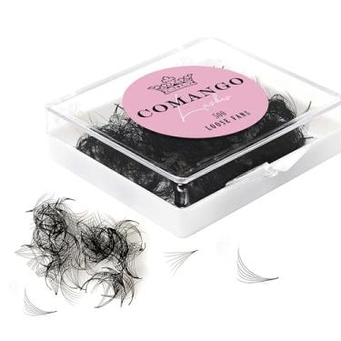 Imagem de CoMango 500 ventiladores Promade Fans Extensão de cílios soltos feitos à mão C/D Curl 6D 8-15MM Comprimento 0,07 Espessura Cílios pré-fabricados Extensões de cílios Volume Russo (500Fans-6D-0.07-C