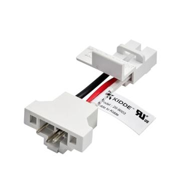 Imagem de Kidde Plugue adaptador de detector de fumaça de conexão rápida, chicote de fiação de alarme de fumaça, compatível com Kidde Hardwired Fumaça, Monóxido de Carbono e Detectores Combinados de Fumaça e