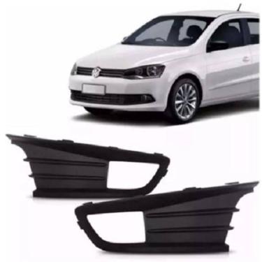 Imagem de Par Grade Moldura Milha Gol Voyage G6 2012 A 2018 Com Furo