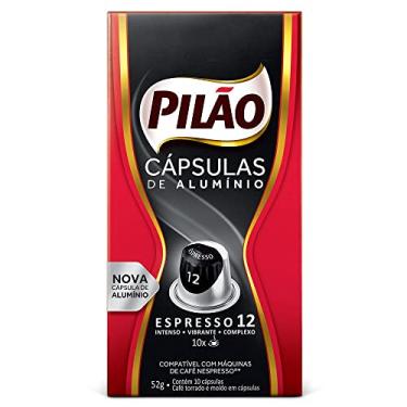 Imagem de Café Pilão Extraforte Espresso 12, caixa com 10 Cápsulas de alumínio