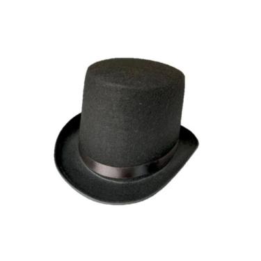 Imagem de Chapéu Preto Cartola de Mágico Casamento Halloween Carnaval - NS