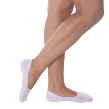 Imagem de Meia Invisível Feminina para Tênis e Sapatilhas Algodão Confortável Se