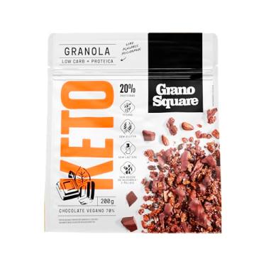 Imagem de Granola Low Carb Chocolate Vegano GranoSquare 200g