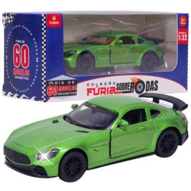 Imagem de Carrinho Miniatura Verde Metal 1:32 C/ Som e Luz - Castela Brasil