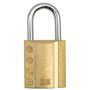 Imagem de Cadeado Latão 25mm - Gcc2n0002 - Gold Cadeado Latao 25mm - Gcc2n0002 - Gold