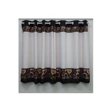 Imagem de Cortina cozinha oxford digitalizada 1,20 x 2,00 - temperos linho - DIA