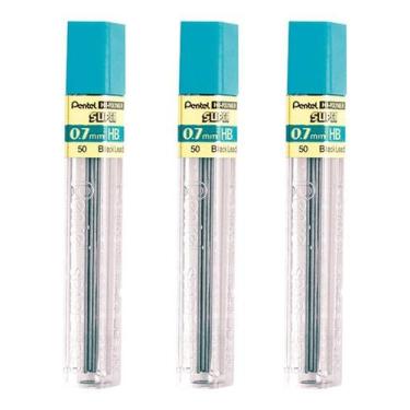 Imagem de 3X Grafite Hi-polymer 0,7mm - H Pentel