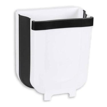 Imagem de Lixeira Extensível Retrátil Dobrável Pendurar Porta Gaveta