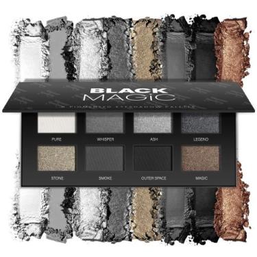 Imagem de Paleta de sombras HOOMUSS Black Smoky 8 cores cinza escuro