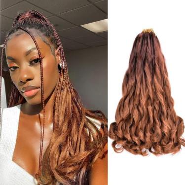 Imagem de Braiding Hair Vitorish French Curly de 16 polegadas, 8 pacotes para mu