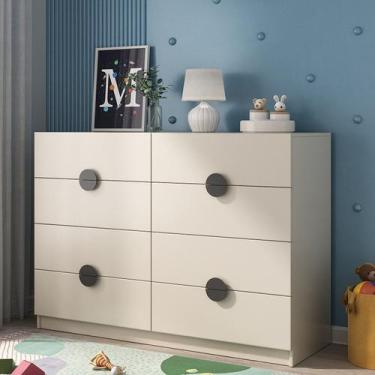 Imagem de Cômoda Infantil 8 Gavetas Joy Kids CabeCasa MadeiraOriginals - CabeCas