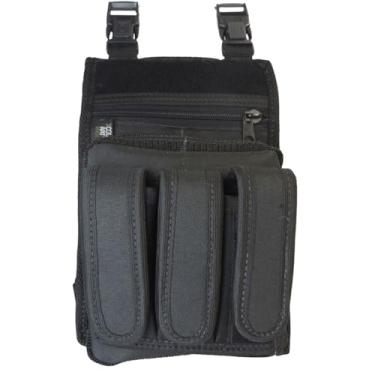 Imagem de Bolsão de Perna Pochete Preto Porta 3 Carregador Porta Acessório