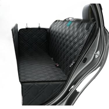 Imagem de Capa Protetora Carro Pet Impermeável para Banco de Carro Traseiro - Antiderrapante e Resistente, Capa para Cães, Gatos e Outros Pets(Preta com Zíper)