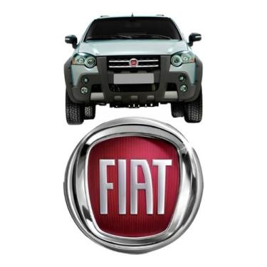 Imagem de Emblema/grade dianteira para reposição compatível com Palio Lock 2009 a 2012 Doblò Idea Linea Stilo acabamento cromado durável instalação precisa automotivo