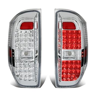 Imagem de DNA MOTORING Conjunto de luz traseira LED TL-TTU15-LED-CH-CL lado do motorista e do passageiro [compatível com Tundra 14-18]
