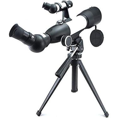 Imagem de Telescópio portátil, telescópio HD profissional refratores astronomia com tripé 60 mm HD relógio telescópio espacial portátil