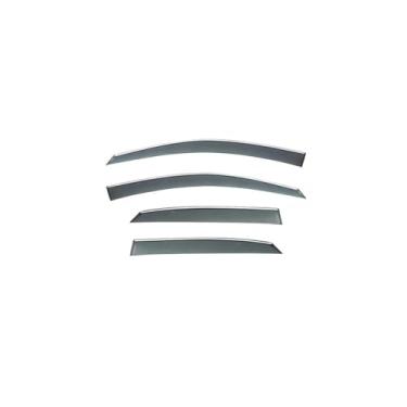 Imagem de GRJQRKHZ Defletor de janela lateral do carro para L&EXUS Rx350 Rx300 Rx450h 2009-2015 Viseira de porta Weathershied proteção contra vento sol chuva janela lateral defletores de vento