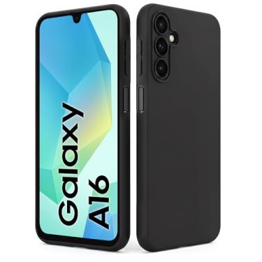 Imagem de MEGANTREE Capa de telefone compatível com Samsung Galaxy A15 4G/5G, capas pretas com acabamento fosco de TPU macio, capa antiimpressão digital à prova de choque para meninas, mulheres, meninos e